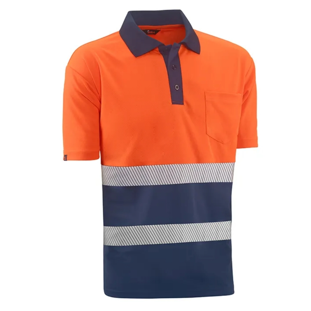 Polo técnico de alta visibilidad, ligero y transpirable, con bandas reflectantes para mayor visibilidad en el trabajo